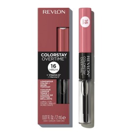 Revlon Liquid Lipstick with Clear Lip Gloss, ColorStay Overtime Lipcolor, Dual Ended with Vitamin E, 550 Blush Hour, 0.07 Fl Oz Revlon Liquid Lipstick with Clear Lip Gloss, ColorStay Overtime Lipcolor, Dual Ended with Vitamin E, 550 Blush Hour, 0.07 Fl Oz