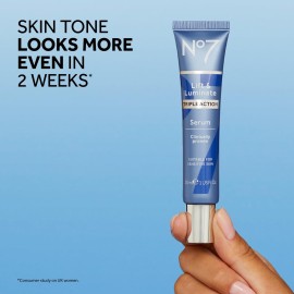 No7 Lift and Luminate Triple Action Face Serum - Anti-Wrinkle Collagen Peptide Serum with Vitamin C, Brightening Emblica, Pro Retinol, Hyaluronic Acid & Hibiscus for Skin Firming (30ml) No7 Lift and Luminate Triple Action Face Serum - Anti-Wrinkle Collagen Peptide Serum with Vitamin C, Brightening Emblica, Pro Retinol, Hyaluronic Acid & Hibiscus for Skin Firming (30ml)