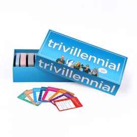 DSS Games Trivillennial | The Trivia Game for Millennials | Party Card Games, 1000 Trivia Questions & Answers | Fun Card Games for Adults Game Nights, Gatherings, & Parties | Ages 17 Up DSS Games Trivillennial | The Trivia Game for Millennials | Party Card Games, 1000 Trivia Questions & Answers | Fun Card Games for Adults Game Nights, Gatherings, & Parties | Ages 17 Up