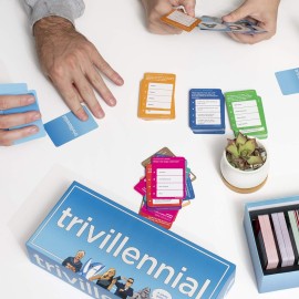 DSS Games Trivillennial | The Trivia Game for Millennials | Party Card Games, 1000 Trivia Questions & Answers | Fun Card Games for Adults Game Nights, Gatherings, & Parties | Ages 17 Up DSS Games Trivillennial | The Trivia Game for Millennials | Party Card Games, 1000 Trivia Questions & Answers | Fun Card Games for Adults Game Nights, Gatherings, & Parties | Ages 17 Up