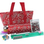 166 Tiles American Mahjong Set Red Phoenix Soft Bag 4 Color Pushers/Racks Easy Carry Western Mahjongg
