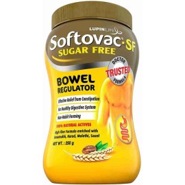 Softovac-SF (Sugarfree) Bowel Regulator 250g - 100% Natural Actives: High Fiber Formula enriched with Sonamukhi, Harad, Mulethi, Saunf etc. Softovac-SF (Sugarfree) Bowel Regulator 250g - 100% Natural Actives: High Fiber Formula enriched with Sonamukhi, Harad, Mulethi, Saunf etc.
