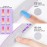 Canvalite 10 PCS Nail File Professional Nail Files Reusable Double Sided Emery Board(100/180 Grit) Nail Styling Tools for Home and Salon Use Christmas Gifts for Women