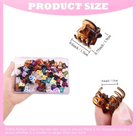 Mini Hair Claw Clips for Girls and Women, Funtopia 72 Pcs Small Hair Clips Pins Clamps Non Slip Tiny Plastic Jaw Clips (Assorted Colors) Mini Hair Claw Clips for Girls and Women, Funtopia 72 Pcs Small Hair Clips Pins Clamps Non Slip Tiny Plastic Jaw Clips (Assorted Colors)