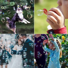 B bangcool Bubble Wands Set - Big Bubbles Wand Funny Bubbles Maker with Tray, Nice for Outdoor Playtime & Birthday Party & Games, Suitable for All Age People B bangcool Bubble Wands Set - Big Bubbles Wand Funny Bubbles Maker with Tray, Nice for Outdoor Playtime & Birthday Party & Games, Suitable for All Age People