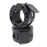Clout Fitness Olympic Barbell Clamps Collars Quick Release Pair Weight Clips for 2 inch Barbell Black