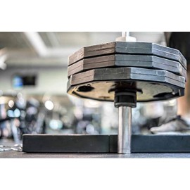 Clout Fitness Olympic Barbell Clamps Collars Quick Release Pair Weight Clips for 2 inch Barbell Black