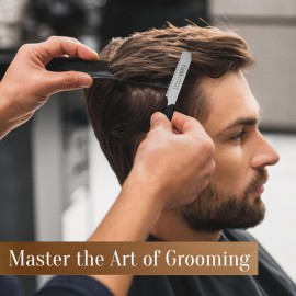 Facn Hair Razors for Cutting Hair - Professional Hair Styling Razor Kit with 11 Replacement Blades, Stainless Steel Hair Cutting Tool for Salon & Home, Premium Hair Thinning Texturizing Faether Razor Facn Hair Razors for Cutting Hair - Professional Hair Styling Razor Kit with 11 Replacement Blades, Stainless Steel Hair Cutting Tool for Salon & Home, Premium Hair Thinning Texturizing Faether Razor