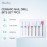 MelodySusie Ceramic Nail Drill Bits Set, 3/32\'\' (2.35mm) Professional Acrylic Nail File Drill Bit for Manicure Pedicure Cuticle Gel Nail Polishing 7Pcs