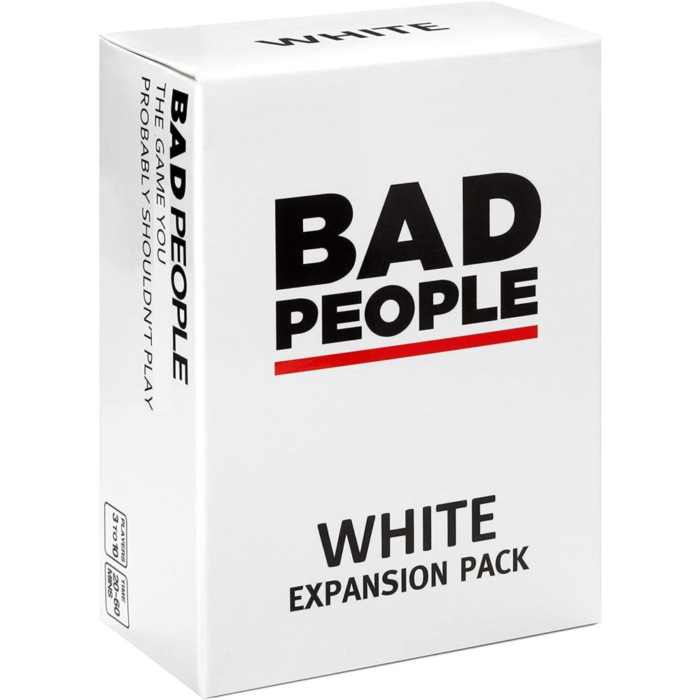 BAD PEOPLE Party Game - White Expansion - 100 New Question Cards for The Hilarious Adult Card Game for Fun Parties & Board Games Night with Your Group - Find Out What Your Friends Really Think of You BAD PEOPLE Party Game - White Expansion - 100 New Question Cards for The Hilarious Adult Card Game for Fun Parties & Board Games Night with Your Group - Find Out What Your Friends Really Think of You