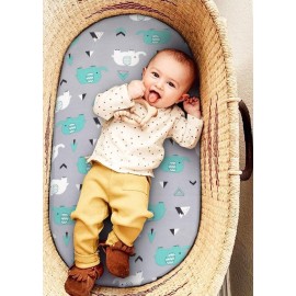 Stretch Fitted Bassinet Sheet Set BROLEX 2 Pack Cradle Sheets for Bassinet Pad/Mattress,Unisex Boys Girls,Ultra Soft,Elephant Whale Stretch Fitted Bassinet Sheet Set BROLEX 2 Pack Cradle Sheets for Bassinet Pad/Mattress,Unisex Boys Girls,Ultra Soft,Elephant Whale