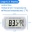 Digital Refrigerator Thermometer 2 Pack Fridge Freezer Room Thermometer Waterproof Large LCD Display Max/Min Record Function, White