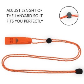 LuxoGear Emergency Whistles with Lanyard Safety Whistle Survival Shrill Loud Blast for Kayak Life Vest Jacket Boating Fishing Boat Camping Hiking Hunting Rescue Signaling Kids Lifeguard Plastic 2 Pack LuxoGear Emergency Whistles with Lanyard Safety Whistle Survival Shrill Loud Blast for Kayak Life Vest Jacket Boating Fishing Boat Camping Hiking Hunting Rescue Signaling Kids Lifeguard Plastic 2 Pack