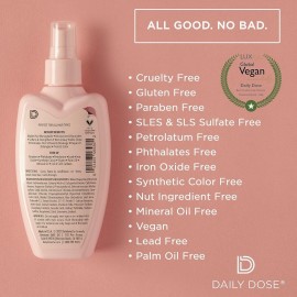 DAILY DOSE Clean Moisture Spray Leave-In Conditioner Detangler, Paraben-Free, Phthalates-Free, Cruelty-Free, Vegan DAILY DOSE Clean Moisture Spray Leave-In Conditioner Detangler, Paraben-Free, Phthalates-Free, Cruelty-Free, Vegan