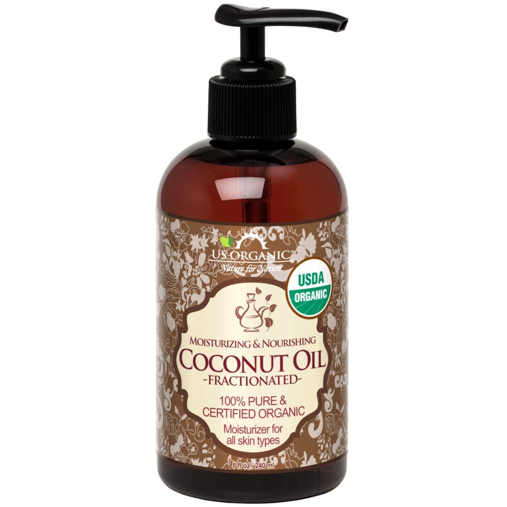 US Organic Fractionated Coconut MCT Oil (Liquid Coconut Oil), USDA Certified Organic, Non-GMO, Perfect for massage, carrier oil for DIY blends, Hair, Skin care. 100% Pure, Hexane-Free (8 oz) US Organic Fractionated Coconut MCT Oil (Liquid Coconut Oil), USDA Certified Organic, Non-GMO, Perfect for massage, carrier oil for DIY blends, Hair, Skin care. 100% Pure, Hexane-Free (8 oz)