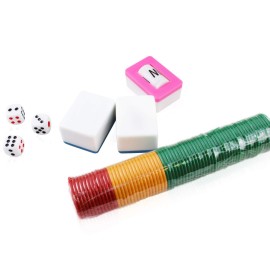 X - Large  Chinese Guangdong Tiles Mahjong Set 144 Tiles 1.5 x 1.2 x 0.9 Inches Easy-to-Read Game Set/Complete Set Gift/Birthday (Mah-Jongg, Mah Jongg, Majiang) (Sky Blue) X - Large  Chinese Guangdong Tiles Mahjong Set 144 Tiles 1.5 x 1.2 x 0.9 Inches Easy-to-Read Game Set/Complete Set Gift/Birthday (Mah-Jongg, Mah Jongg, Majiang) (Sky Blue)