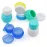 Cosywell Travel Containers Sets Silicone & PP Cream Jars for Toiletries Empty Lotion Leak-proof & TSA Approved Bottles Accessories with Hard Sealed Lids for Cosmetic Makeup Face Cream (9 Jars)