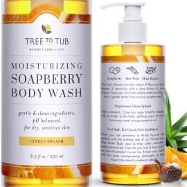 Tree to Tub Citrus Body Wash for Dry Skin & Sensitive Skin - pH Balanced Moisturizing Body Wash, Hydrating Sulfate Free Body Soap for Women & Men Tree to Tub Citrus Body Wash for Dry Skin & Sensitive Skin - pH Balanced Moisturizing Body Wash, Hydrating Sulfate Free Body Soap for Women & Men