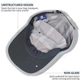 GADIEMKENSD Baseball Cap Nylon Running Cap Outdoor Sports Hat for Men Woman Adjustable Quick Drying Reflective Foldable 50+ UPF Inhibit UV Mesh Race Performance Lightweight Water Repellency Light Grey GADIEMKENSD Baseball Cap Nylon Running Cap Outdoor Sports Hat for Men Woman Adjustable Quick Drying Reflective Foldable 50+ UPF Inhibit UV Mesh Race Performance Lightweight Water Repellency Light Grey