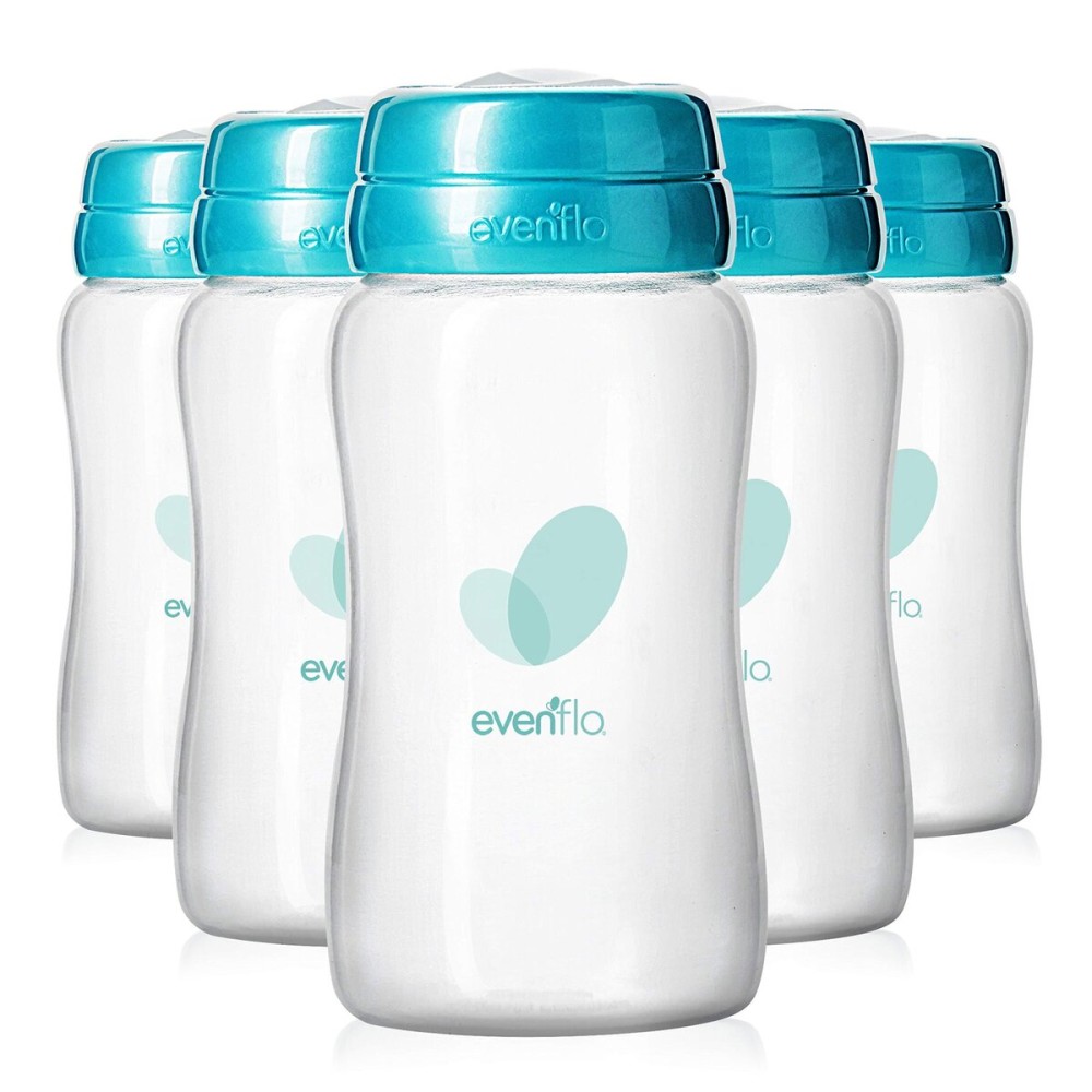 Evenflo Advanced Breast Milk Collection Bottles, 5oz 6 Pack Evenflo Advanced Breast Milk Collection Bottles, 5oz 6 Pack