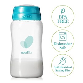 Evenflo Advanced Breast Milk Collection Bottles, 5oz 6 Pack Evenflo Advanced Breast Milk Collection Bottles, 5oz 6 Pack