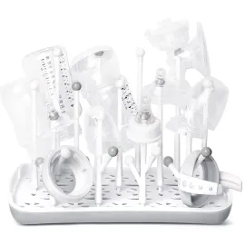 Baby Bottle Drying Rack with Tray, Termichy High Capacity Bottle Dryer Holder for Bottles, Teats, Cups, Pump Parts and Accessories, Gray Baby Bottle Drying Rack with Tray, Termichy High Capacity Bottle Dryer Holder for Bottles, Teats, Cups, Pump Parts and Accessories, Gray