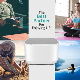 Magicteam Sleep Sound White Noise Machine with 40 Natural Soothing Sounds and Memory Function 32 Levels of Volume Powered by AC or USB and Sleep Timer Sound Therapy for Baby Kids Adults (B-White) Magicteam Sleep Sound White Noise Machine with 40 Natural Soothing Sounds and Memory Function 32 Levels of Volume Powered by AC or USB and Sleep Timer Sound Therapy for Baby Kids Adults (B-White)