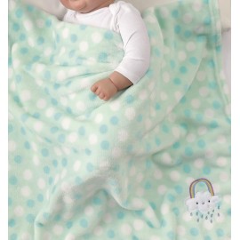 CREVENT 30X40 Lightweight Fuzzy Fluffy Warm Plush Baby Blanket for Infant Toddler Newborn Unisex Crib Cot Stroller - Green Rainbow Unisex CREVENT 30X40 Lightweight Fuzzy Fluffy Warm Plush Baby Blanket for Infant Toddler Newborn Unisex Crib Cot Stroller - Green Rainbow Unisex