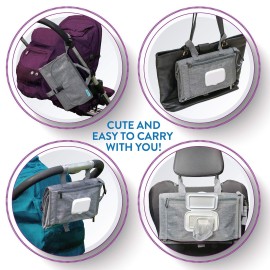 Kopi Baby Portable Diaper Changing Pad - Baby Diaper Changer Travel Bag with Wipes Pocket, Smart Design Portable Changing Mat, Infant Travel Station Kit, Gift for Newborn Girl & Boy - Grey, Classic Kopi Baby Portable Diaper Changing Pad - Baby Diaper Changer Travel Bag with Wipes Pocket, Smart Design Portable Changing Mat, Infant Travel Station Kit, Gift for Newborn Girl & Boy - Grey, Classic