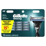 Gillette Mach 3 Razor Refils 12 pack