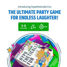 Hypothetically Fun - an Icebreaker Card Game, 350 Thought-Provoking Questions for Deeper Connections & Endless Laughs - Perfect for Game Night & Gatherings, Ages 14+