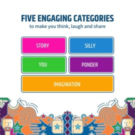 Hypothetically Fun - an Icebreaker Card Game, 350 Thought-Provoking Questions for Deeper Connections & Endless Laughs - Perfect for Game Night & Gatherings, Ages 14+