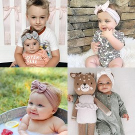 ALinmo 25PCS Baby Nylon Headbands Soft Hairbands Hair Bow Elastics for Baby Girls Newborn Infant Toddlers Kids ALinmo 25PCS Baby Nylon Headbands Soft Hairbands Hair Bow Elastics for Baby Girls Newborn Infant Toddlers Kids