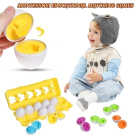Matching Eggs Easter Egg Toy for Toddlers - Color & Shape Recognition Sorter Puzzle, Early Learning Educational Fine Motor Skill Montessori Geometric Gift for 1 2 3 Year Old Kids Boys Girls (12pcs) Matching Eggs Easter Egg Toy for Toddlers - Color & Shape Recognition Sorter Puzzle, Early Learning Educational Fine Motor Skill Montessori Geometric Gift for 1 2 3 Year Old Kids Boys Girls (12pcs)