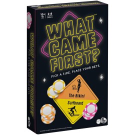 What Came First, A Party Game About Picking Sides and Betting Big, for Kids, Teens, and Adults What Came First, A Party Game About Picking Sides and Betting Big, for Kids, Teens, and Adults