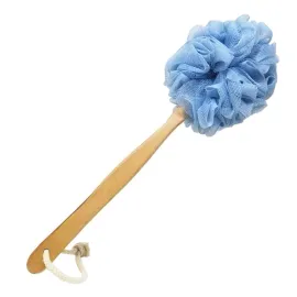 RASDDER Loofah with Handle, Loofah on a Stick, Shower Sponge with Handle, Bath Brush, Shower Brush for Body, Back Scrubber for Shower, PE Soft Mesh Luffa for Men and Women