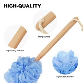 RASDDER Loofah with Handle, Loofah on a Stick, Shower Sponge with Handle, Bath Brush, Shower Brush for Body, Back Scrubber for Shower, PE Soft Mesh Luffa for Men and Women RASDDER Loofah with Handle, Loofah on a Stick, Shower Sponge with Handle, Bath Brush, Shower Brush for Body, Back Scrubber for Shower, PE Soft Mesh Luffa for Men and Women