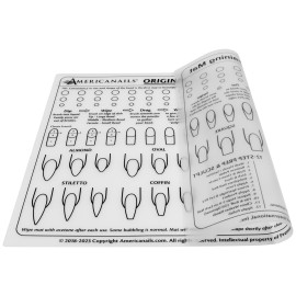 Americanails Acrylic Nail Training Mat - Silicone Trainer Sheet for Application Practice, Flexible Roll Up Pad Template for Acrylic Fingernails, Learn How to Apply Acrylic Nails Americanails Acrylic Nail Training Mat - Silicone Trainer Sheet for Application Practice, Flexible Roll Up Pad Template for Acrylic Fingernails, Learn How to Apply Acrylic Nails