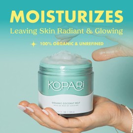 Kopari Organic Coconut Melt | Multi Purpose Skin Moisturizer, 100% Unrefined Coconut Oil Skin Care For Body, Hair, Face | Vegan, Cruelty Free, Paraben & Sulfate Free | 5.1 Oz Kopari Organic Coconut Melt | Multi Purpose Skin Moisturizer, 100% Unrefined Coconut Oil Skin Care For Body, Hair, Face | Vegan, Cruelty Free, Paraben & Sulfate Free | 5.1 Oz