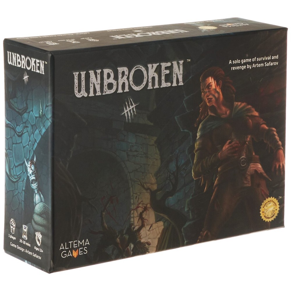 Golden Bell Studios Unbroken: a Solo Game of Survival and Revenge , Black Golden Bell Studios Unbroken: a Solo Game of Survival and Revenge , Black