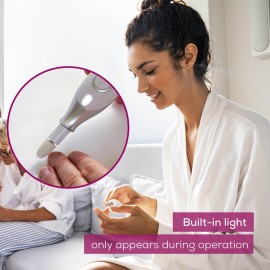 Beurer MP42 Nail Drill, 7-in-1 Nail Kit with Strong Sapphire Nail Drill Bits, Electric Nail File and Nail Buffer Includes Bright LED Light, Pedicure Kit and Manicure Set with Storage Case