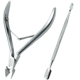 Professional Cuticle Cutter & Pusher Trimmer Manicure Tools with Double Spring- Perfect Nail Care Tool for Manicure & Pedicure Beauty at Home/Spa/Saloon