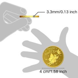 NLR FUN Tooth Fairy Coins Classic Tooth Fairy Golden Coins, Keepsake for Lost Tooth Kids (4 PCS) NLR FUN Tooth Fairy Coins Classic Tooth Fairy Golden Coins, Keepsake for Lost Tooth Kids (4 PCS)