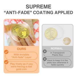 NLR FUN Tooth Fairy Coins Classic Tooth Fairy Golden Coins, Keepsake for Lost Tooth Kids (4 PCS) NLR FUN Tooth Fairy Coins Classic Tooth Fairy Golden Coins, Keepsake for Lost Tooth Kids (4 PCS)