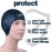 3D Silicone Swim Cap with Ear Protection - Seamless Comfortable Fit for Adults & Youth - Helps Keep Hair Dry - Waterproof Swimming Cap for Men & Women for Pool or Training