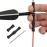 EOUS Bow String Finger Savers Archery Recurve Bow Finger Guards String Fingers Roller Rubber,Black