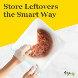 (re) zip Gallon Reusable Storage Bags, BPA-Free, Leakproof, Food-Grade 100% Food-Safe PEVA, for Food Storage and Freezer Use, Holds 16 cups | 128 fl oz, 4-Pack (Clear) (re) zip Gallon Reusable Storage Bags, BPA-Free, Leakproof, Food-Grade 100% Food-Safe PEVA, for Food Storage and Freezer Use, Holds 16 cups | 128 fl oz, 4-Pack (Clear)