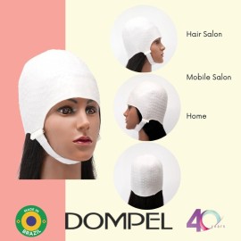 Dompel Silicone Highlight Hair Cap | Reusable Professional Silicone Cap with Needle | Special for Hair Dyeing | Model 233 CA