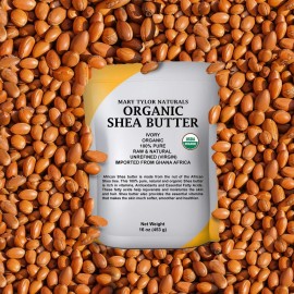 Mary Tylor Naturals Organic Shea butter 1 lb - USDA Certified Raw, Unrefined, Ivory From Ghana Africa - Great for Hair, Skin and all your DIY Projects Mary Tylor Naturals Organic Shea butter 1 lb - USDA Certified Raw, Unrefined, Ivory From Ghana Africa - Great for Hair, Skin and all your DIY Projects
