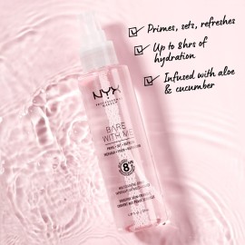 NYX PROFESSIONAL MAKEUP Bare With Me Multitasking Face Primer & Makeup Setting Spray, Hydrating Face Mist for up to 8HR Wear, Long-Lasting, Vegan Formula NYX PROFESSIONAL MAKEUP Bare With Me Multitasking Face Primer & Makeup Setting Spray, Hydrating Face Mist for up to 8HR Wear, Long-Lasting, Vegan Formula
